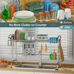  GSlife Dish Drying Rack for Kitchen Counter or in Sink