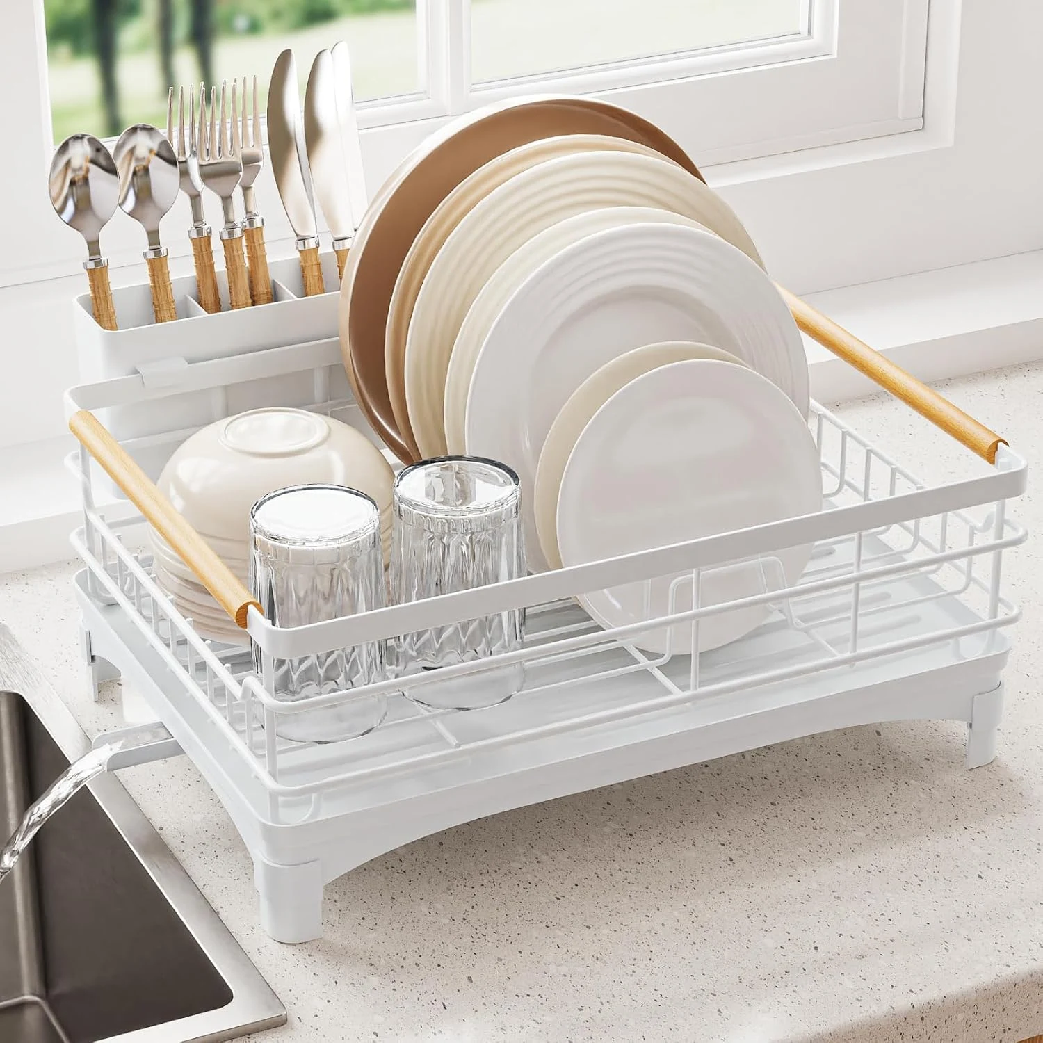 Compact Countertop Dish Drying Rack